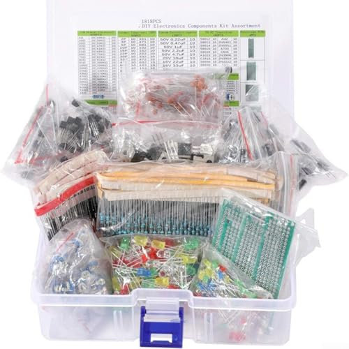 1818Pcs Completo Componenti Elettronici Kit Per FAI DA TE Affidabile Per Assemblaggio Circuito LED Diodi Componenti Elettronici Kit