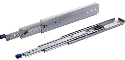 BRASOM Auszugsschienen Schwerlastauszug 250kg - 1200mm, 48 inch, Heavy Duty, Lock in/aus Schubladen Schienensystem, Kugellager, links und rechts