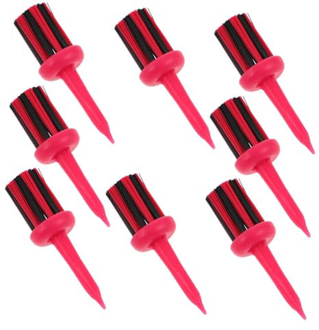 BESPORTBLE 8stücke Teiliges Golf-trainingszubehör Unzerbrechliche Kunststoff-golftees Kleine Stabile Golfschlägerbürsten Golfballhalter Fairwayfreundlich Für Längeres Training