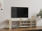 Hanah Home Support TV, mélamine, Travertine, Taille Unique
