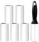 Vinabo Rouleau Poils Animaux, 1 Poignées + 6 Rouleaux Feuilles Adhésives, Rouleau Adhesif Vetement, Lint Roller pour VêTements, Cheveux, Canapé, Lit, Poils de Chat et Chien - 60/Rouleau