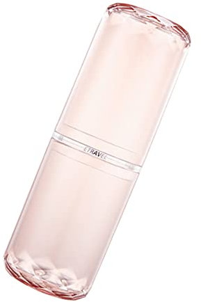 UTHCLO Tragbarer Transparenter Zahnbürstenbecher Multifunktionaler Reise Waschbecher Für Zahnpasta Und Zahnbürsten Pink Ideal Für Unterwegs Und Auf Reisen