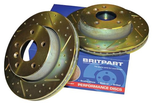 Performance Rear Brake Discs 2x Vented Fits Freelander 2 Petrol DA4615 BRITPART