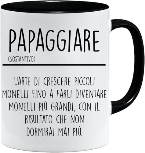 Jungle Mug Festa del papà | Tazza Papaggiare Divertente| Idea Regalo per Uomo Originale | Compleanno Padre | Regali Festa del Papà Speciali | Colazione Amanti del Caffè