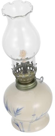 Vaguelly Vintage Keramik Öllampe Für Notbeleuchtung Antike Kerosinlampe Mit Für Tischdekoration Und Stimmungsvolle Jedem Zuhause