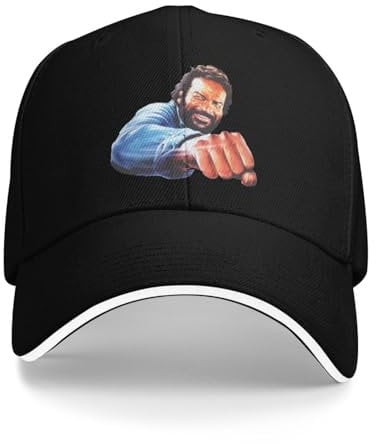 HFGAASSH Baseballkappe Legende Bud Spencer s Schirmige Unisex-Hüte Urlaub Sport Geschenke