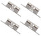 EXHUMKY 4 pièces Gâche de Porte Laiton Lot de Gâches à Billes pour Armoire Tension de Fermeture Durable Accessoire Laiton pour Meubles avec Vis Incluses