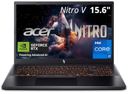Acer Nitro V 15 Gaming Laptop | 39.6 cm FHD 165Hz IPS | Intel Core i7-13620H | NVIDIA GeForce RTX 5060 | 16GB DDR4 RAM | 1TB Gen 4 SSD | Wi-Fi 6 | Teclado retroiluminado | Windows 11 | ANV15-52-73D8