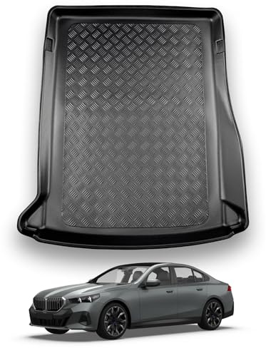 NOMAD BMW i5 (2023+) Boot Liner Tailored Fit Car Floor Mat Protector Non Slip Waterproof Raised Edges Compatible Custom Fit Accessory Black Dog & Pet Friendly Easy Install All-Weather