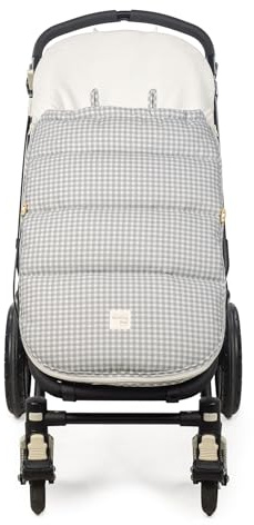Saco silla invierno I Love Vichy de Walking Mum (Gris)