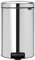 Brabantia 113987 Treteimer mit Inneneimer aus Kunststoff, stahl, Brilliant Steel, 20 Liter