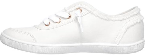 Skechers Damen Sneaker, Leinen, White Canvas, 39.5 EU