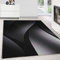 Teppium Moderner Kurzflor Teppich Wohnzimmer 200x300 (200 x 290 cm) Schwarz - Flauschiger Teppich Waschbar, Ombre Design, Pflegeleicht, Weich - Ideal für Schlafzimmer, Esszimer und als Küchenteppich