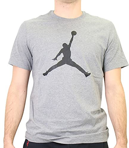 Nike CJ0921-091 M J Jumpman SS Crew T-Shirt Men's Carbon Heather/Black 3XL