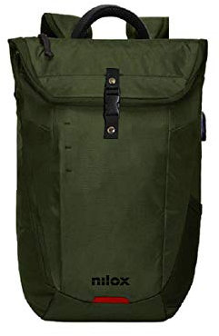 Nilox Rucksack Outdoor Green aus 100% recyceltem Kunststoff (RPET)