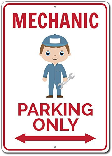 Inga Panneau de Parking mécanique pour Voiture Garage Aluminumidea 8 x 12 Pouces