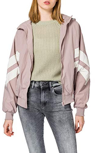 URBAN CLASSICS Giacca da Tuta con Zip da Donna, Giacca Leggera con Cappuccio e Tasche Frontali, Vari Colori, Taglie XS - 5Xl