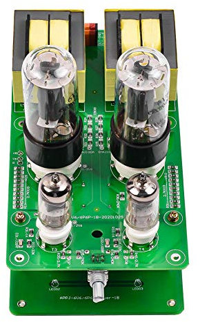 RSGK Röhrenverstärkerplatine, DIY-Kit-Komponenten J1 + 6P6P (6V6) Single-Ended-Röhrenverstärker-Kit, Kein Schweißen Erforderlich