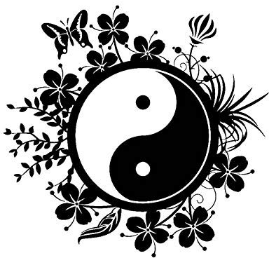 SHMAZ 17.8Cm * 17.8Cm Schmetterling Yin Und Yang Auto Aufkleber Aufkleber Schwarz Splitter