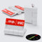 10x 24mm White Acrylic Hinges. No glue required, Self Adhesive. White Plastic, 1 - 10 Pack-