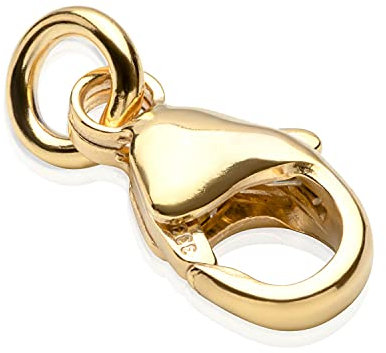 NKlaus 1 x Karabiner Verschluss 8,3x6,4mm 333 Gelbgold Ersatzverschluss für Goldketten 2238