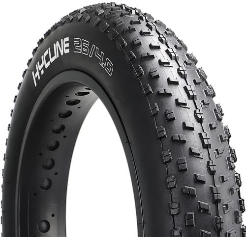 Hycline Neumático de repuesto Fat Bik: 26 x 4.0 pulgadas, resistente a pinchazos, plegables, neumáticos de bicicleta MTB de alta densidad para todo terreno con conducción en calle o sendero, color