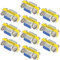 Greluma 10 Piezas 9 Pines RS-232 DB9 Hembra a Hembra Cable Serie Adaptador acoplador Cambiador de género