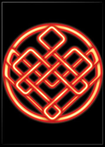 Ata-Boy Marvel Studios Shang-Chi Ten Rings Symbol 6,3 x 8,9 cm Magnet für Kühlschränke und Schließfächer