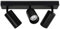 Lospitch 3-flammig Deckenstrahler, Drehbare Deckenspot, Schwenkbar Deckenlampe Wandstrahler Strahler, Innen Wandspot für Wohnzimmer Schlafzimmer Küchen GU10 LED 4W 3000K Warmweiß - Schwarz