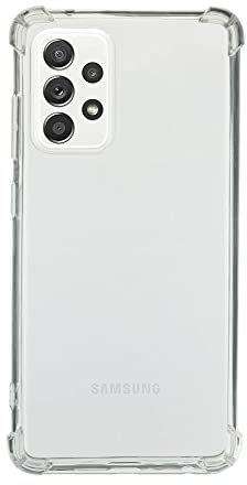 QUITECO Hülle für Samsung Galaxy A52 4G, A52 5G, A52S 5G, Handyhülle Transparent Silikon, Durchsichtig Verstärkte Ecken