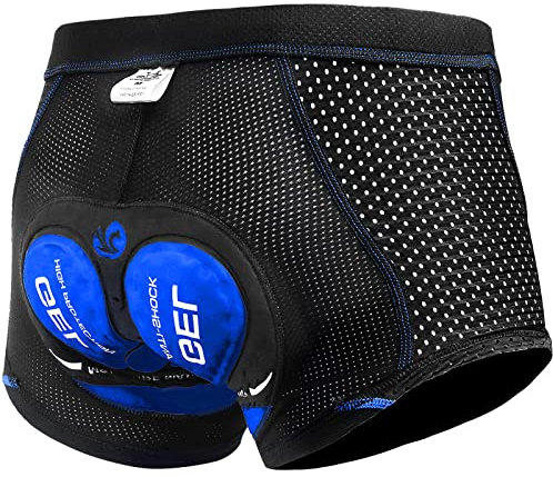 X-TIGER Ciclismo Uomo 5D Gel Imbottito Boxer Traspirante Biancheria Intimo Mutande Pantaloncini da Ciclismo Bici