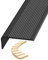 Stair Step Edge Trim, Rubber Stair Treads Step Protector, Stair Nosing, Stair Non-slip Protection Decoration, Waterproof And Non-Slip, For Indoor And Outdoor Stairs Steps Corners