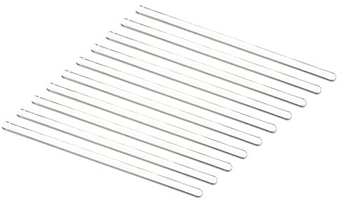 sourcing map 10Stk 3.3 Borosilikat Glas Stick 5.91 6mm Beidseitig Runde Rührgeräte