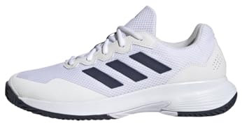 Adidas Herren Gamecourt 2.0 Tennis Shoes Tennisschuhe, Cloud White/Navy Blue/Cloud White, 40 2/3 EU