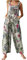 Runstarshow Womens Dungarees UK Baggy Overalls Women Jumpsuits Wide Leg Casual Romper Ladies Playsuit Oversized Trousers Floral Printed Pants for Summer Vacation Daily Life Size S-2XL
