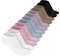 Bencailor Chaussettes à 5 Doigts de Couleur Unie (Couleur Douce, M)