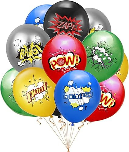 Luftballons Geburtstags Party Dekorationen, 18 Stück 12 Zoll Latex Ballons für Kinder Junge Mädchen Thema Deko Geburtstag Party Supplies