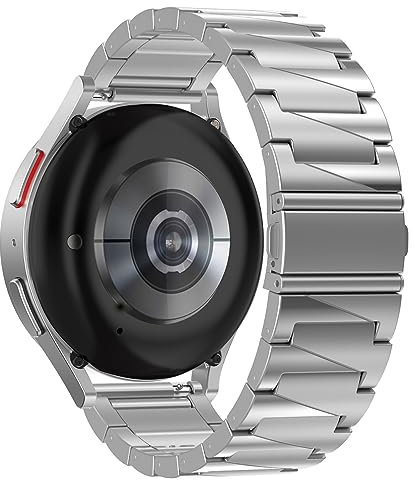 BIRDTOBR Edelstahl Armband für Galaxy Watch6/ 7/5/ 4 40mm 44mm, 20mm Metall Uhrenarmband Ersatzband für Galaxy Watch6 Classic 43mm 47mm, Galaxy Watch 3 41mm, Galaxy Watch Active 2 40mm 44mm