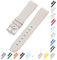 20mm Curved End Rubber Band For Omega X Swatch MoonSwatch, Replacement Watch Bands With Buckle For Omega X Swatch MoonSwatch and SpeedMaster - Multiple Colors (Off White)