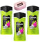 3 x 225ml | Lynx Epic Fresh 3-in-1 Bodywash Shower Gel with a Grapefruit & Tropical Pineapple Scent for a Refreshing Shower | with Aasram Luxury Bath Sponge