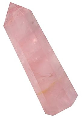 SOLUSTRE Rosenquarz Säule Natürliche Edelstein Dekoration Für Feng Shui Und Meditation Handgefertigtes Tischornament Für Zuhause Und Büro