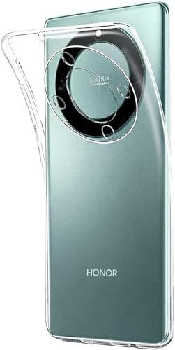 Captor Coque Transparente Honor Magic 6 Lite, Coque de Protection en TPU en Silicone Souple et Fin, Protection d'appareil Photo avec Bord surélevé pour écran et Appareil Photo