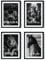 MJ-GRAPHICS® | Mood Poster Set Fashion Luxus - Schwarz-Weiß - Elegant, Luxuriös, Boutique Lifestyle, Mode - Dekorative Wandkunst Premium für Schlafzimmer Wohnzimmer - 4xA3 Kunstdrucke - ohne Rahmen