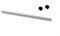 JZSMY Welle für Intex Pure Spa Whirlpool Impeller Pump Shaft Fix E90 Fehler, 1 Edelstahlwelle mit 2 Gummikappen