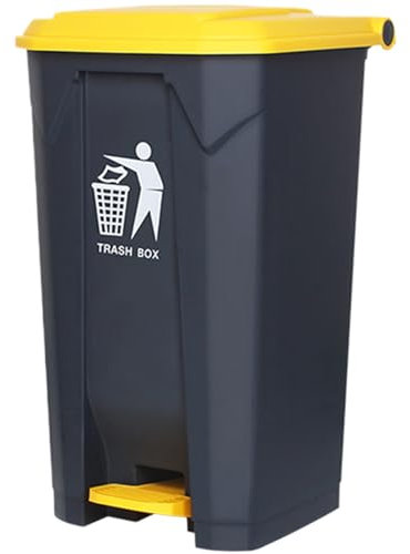 BEAHING Pédale bac 20L Grande poubelle avec bac à déchets épais de couvercle avec une poubelle intégrée poubelle pour la poubelle pour le bureau de cuisine de 5,7x11x11 pouces, poubelle à ordures