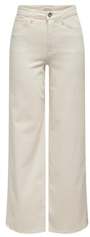 ONLY Onlmadison Blush Hw Wide DNM Cro Noos pour Femme, Rose Clair, XL / 34L