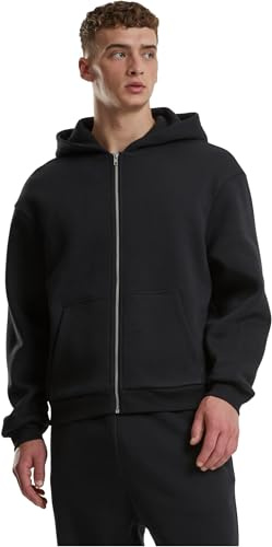 Urban Classics Fluffy Zip Cardigan Black, XL