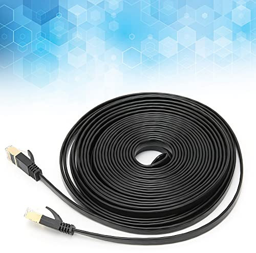 Risegun Cable de red de 10 Gigabit CAT7 10 Gigabit, 30 m, doble blindado, cable de 8 pares trenzados para accesorios de computadora