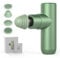 Super Mini Massage Gun, Powerful Muscle Massager Travel, Back Deep Tissue Percussion, Compact Portable Handheld Massager for Office Gifts for Her, Home, Athletes, Sports Pain Relief, 4 Massage Heads