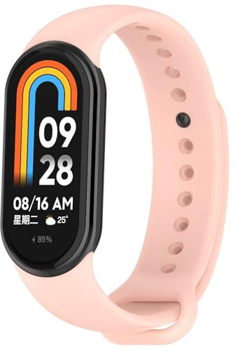 BAIDIYU Cinturino Compatibile con Xiaomi Smart Band 9, Resistente, TPU Morbido, Traspirante, Cinturino Compatibile con Xiaomi Smart Band 9.(Rosa chiaro)